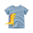 Boy cartoon dinosaur short sleeve
